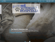 Tablet Screenshot of my4pawsvet.com